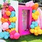 Tropical Balloon Arch Kit, Hot Pink Orange Yellow Green Teal Latex Confetti Balloons (12 Inch)